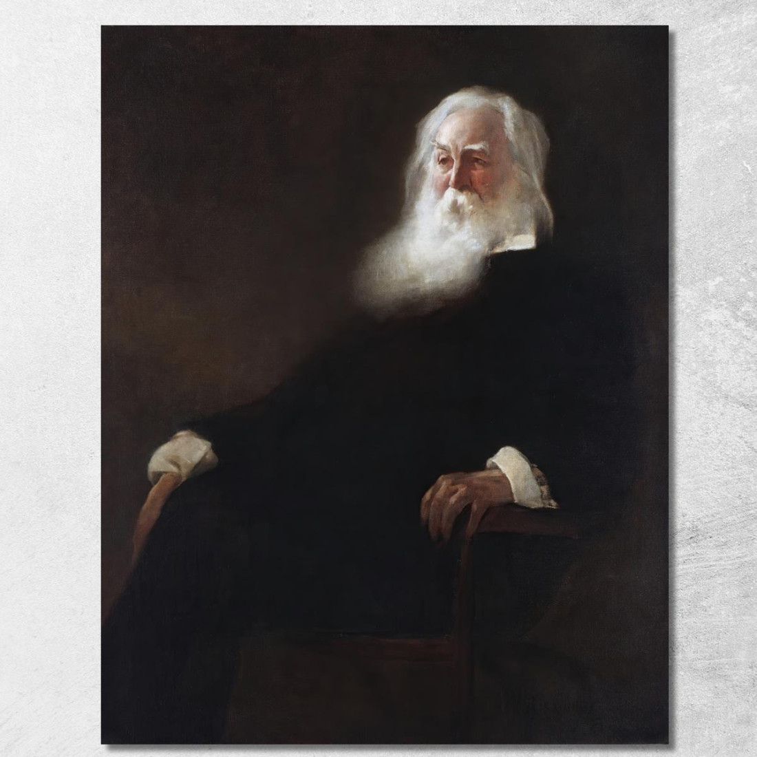 Walt Whitman John White Alexander jwa25 quadro stampato su tela Walt Whitman John White Alexander jwa25 quadro stampato su tela