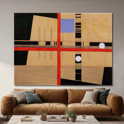 Croce Rossa E Palle Bianche László Moholy-Nagy lmn14 quadro stampato su tela