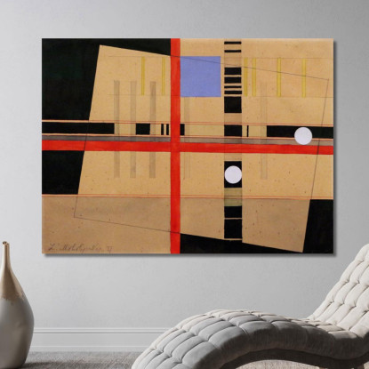 Croce Rossa E Palle Bianche László Moholy-Nagy lmn14 quadro stampato su tela