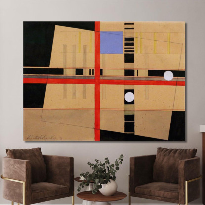 Croce Rossa E Palle Bianche László Moholy-Nagy lmn14 quadro stampato su tela