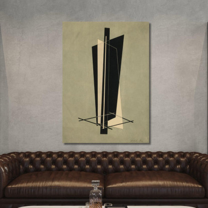 Kestnermappe Composizione Una Tavola P. 123 László Moholy-Nagy lmn26 quadro stampato su tela