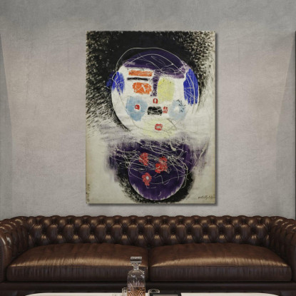 Costruzione Spaziale László Moholy-Nagy lmn38 quadro stampato su tela