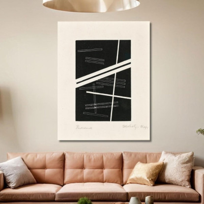 Composizione Senza Titolo László Moholy-Nagy lmn42 quadro stampato su tela