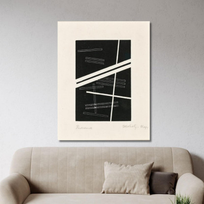 Composizione Senza Titolo László Moholy-Nagy lmn42 quadro stampato su tela