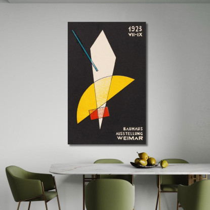 Cartoline Del Bauhaus Di Weimar N. 7 László Moholy-Nagy lmn44 quadro stampato su tela