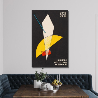 Cartoline Del Bauhaus Di Weimar N. 7 László Moholy-Nagy lmn44 quadro stampato su tela