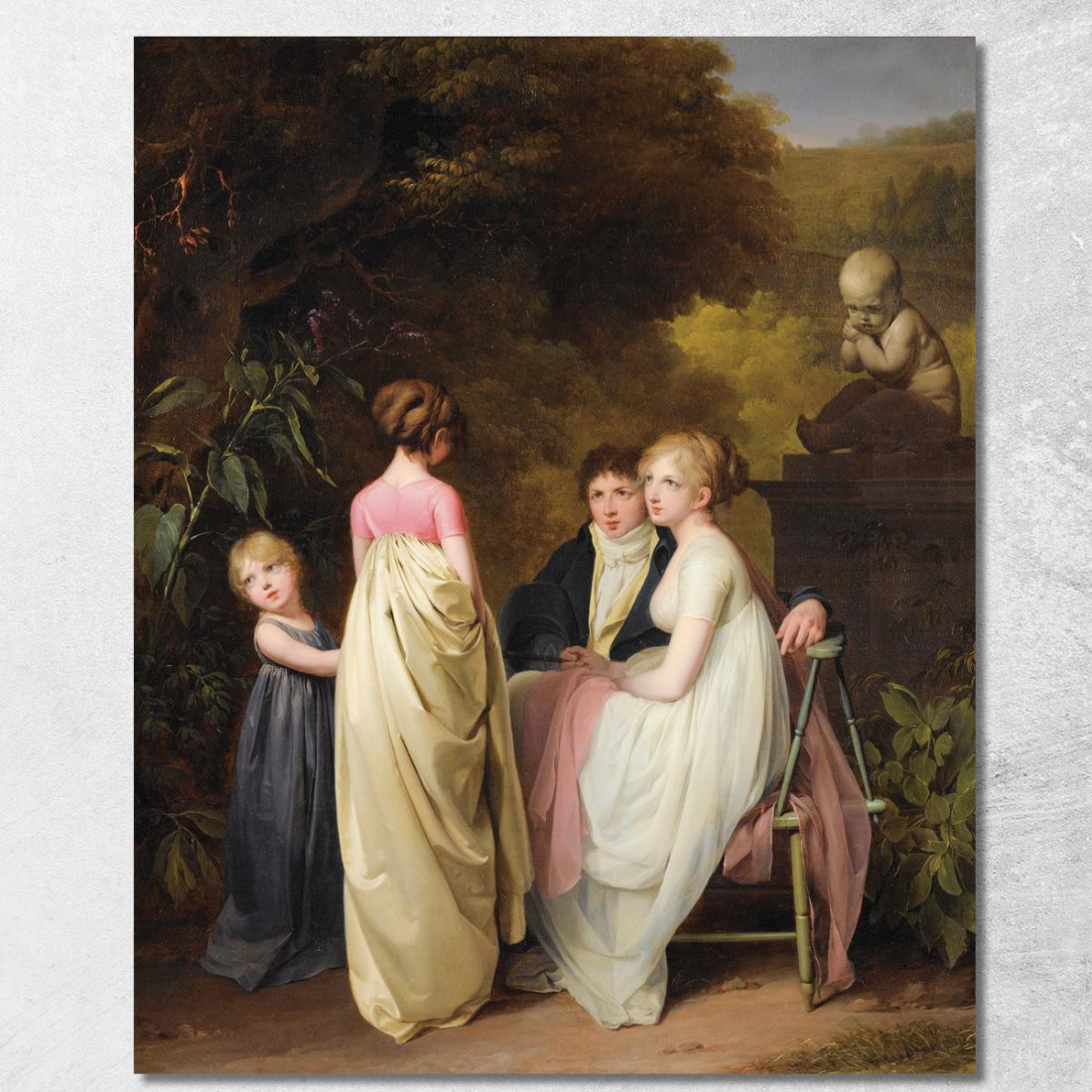 Conversazione In Un Parco Louis Léopold Boilly llb4 quadro stampato su tela Conversazione In Un Parco Louis Léopold Boilly llb4 quadro stampato su tela