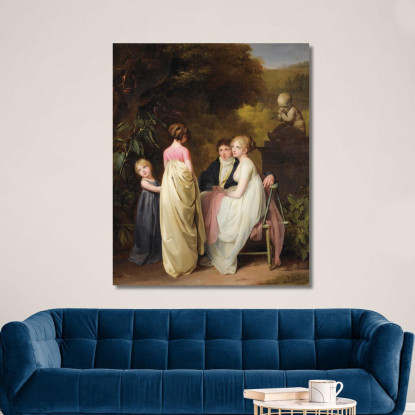 Conversazione In Un Parco Louis Léopold Boilly llb4 quadro stampato su tela