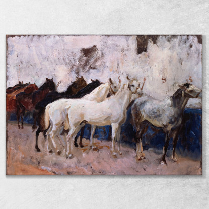 Cavalli A Palma John Singer Sargent jss108 quadro stampato su tela