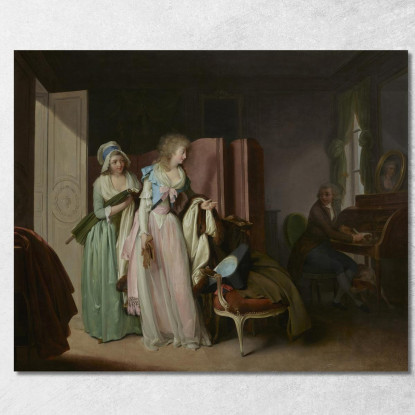 La Visita Ricambiata Louis Léopold Boilly llb13 quadro stampato su tela