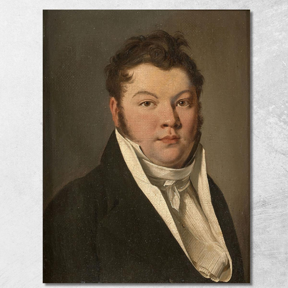 Ritratto Di Un Uomo Con Giacca Nera Louis Léopold Boilly llb33 quadro stampato su tela Ritratto Di Un Uomo Con Giacca Nera Louis Léopold Boilly llb33 quadro stampato su tela