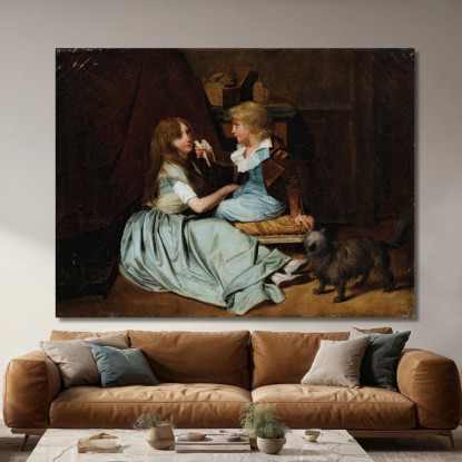 La Colomba Prediletta Louis Léopold Boilly llb52 quadro stampato su tela