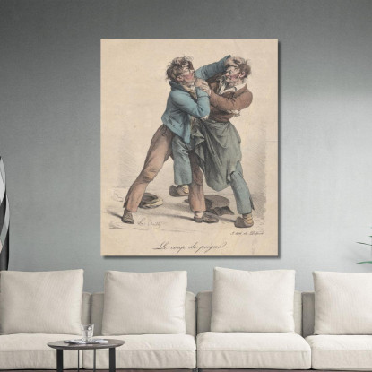 Il Colpo Del Pettine Louis Léopold Boilly llb53 quadro stampato su tela