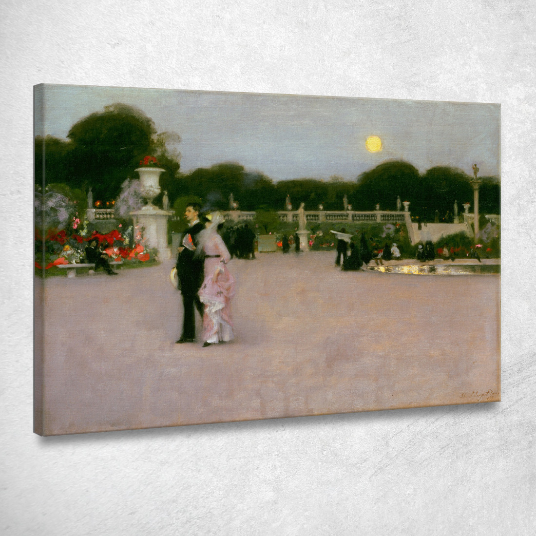 Nei Giardini Del Lussemburgo John Singer Sargent jss114 quadro stampato su tela Nei Giardini Del Lussemburgo John Singer Sargent jss114 quadro stampato su tela