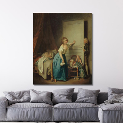 L'Indiscreto Louis Léopold Boilly llb56 quadro stampato su tela