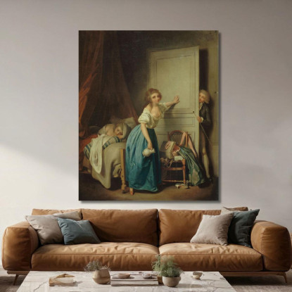 L'Indiscreto Louis Léopold Boilly llb56 quadro stampato su tela