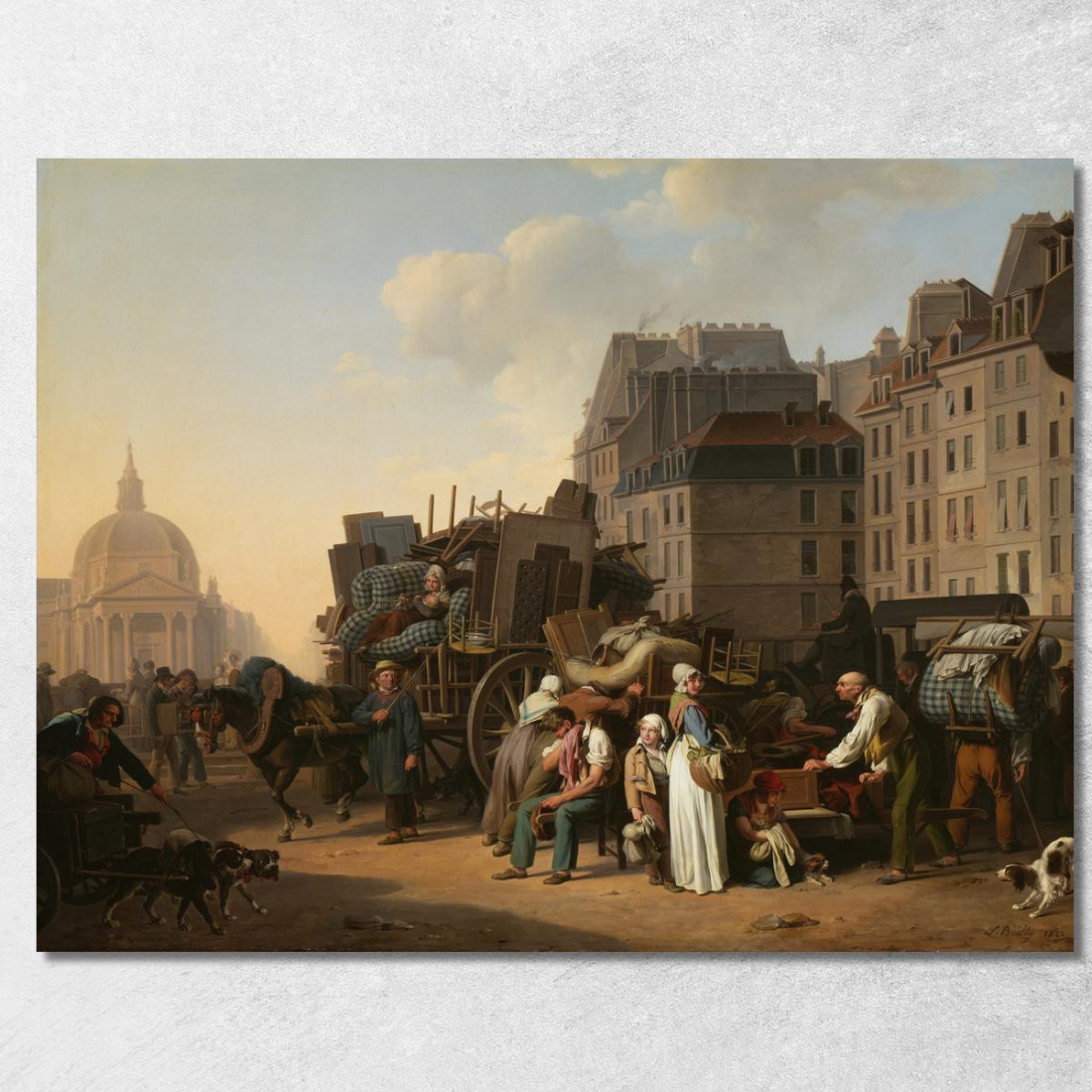 I Traslochi Louis Léopold Boilly llb59 quadro stampato su tela I Traslochi Louis Léopold Boilly llb59 quadro stampato su tela