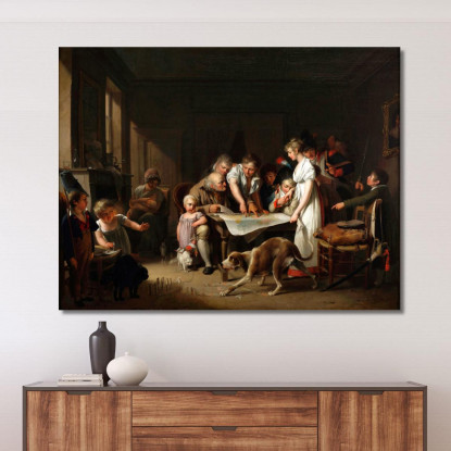 La Lettura Del Bollettino Della Grande Armata Louis Léopold Boilly llb63 quadro stampato su tela