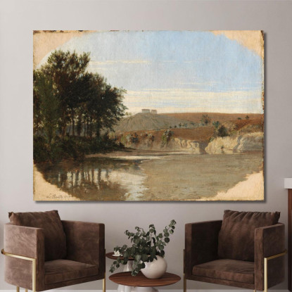 Veduta Di Un Lago Louis Léopold Boilly llb67 quadro stampato su tela