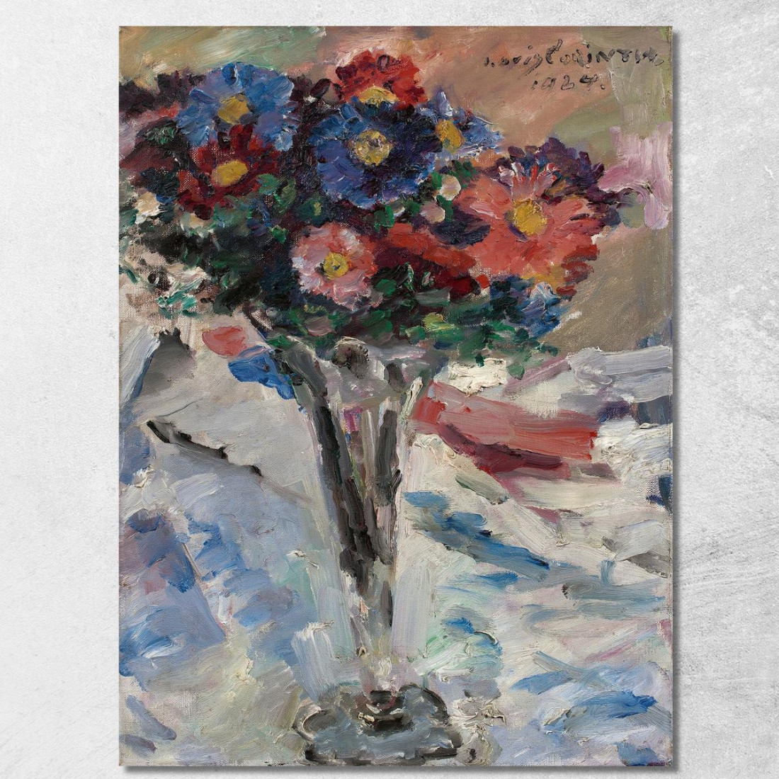 Asters Dans Un Verre Calice Lovis Corinth lcr3 tableau impression sur toile Asters Dans Un Verre Calice Lovis Corinth lcr3 tableau impression sur toile