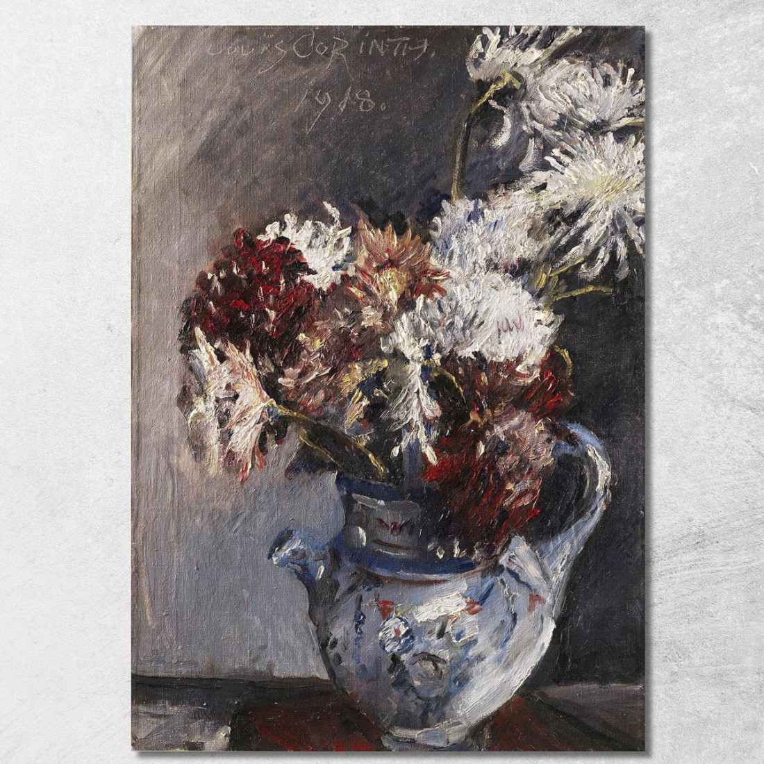 Chrysanthèmes Dans Une Cruche Lovis Corinth lcr9 tableau impression sur toile