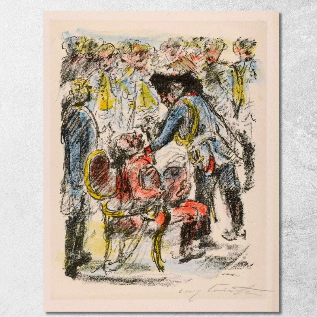 Le Vieux Fritz Et Le Vieux Ziethen - 'Qu'Il Reste Tranquillement Assis' Lovis Corinth lcr13 tableau impression sur toile Le Vieux Fritz Et Le Vieux Ziethen - 'Qu'Il Reste Tranquillement Assis' Lovis Corinth lcr13 tableau impression sur toile