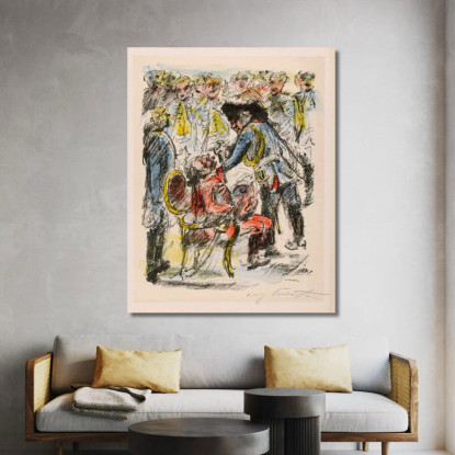 Le Vieux Fritz Et Le Vieux Ziethen - 'Qu'Il Reste Tranquillement Assis' Lovis Corinth lcr13 tableau impression sur toile