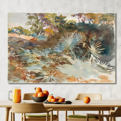 Paesaggio Con Palme Nane John Singer Sargent jss132 quadro stampato su tela