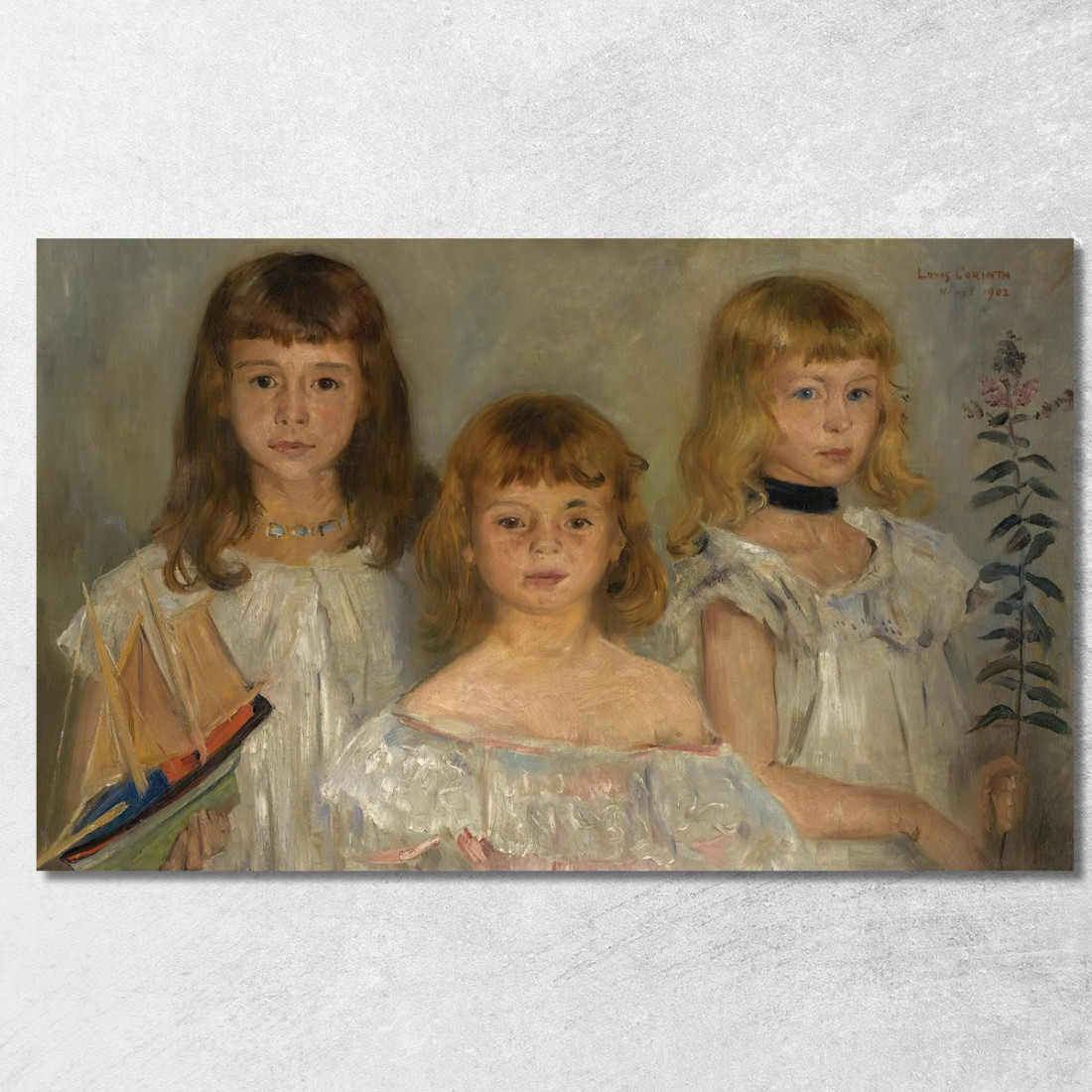 Trois Petites Filles Lovis Corinth lcr25 tableau impression sur toile Trois Petites Filles Lovis Corinth lcr25 tableau impression sur toile