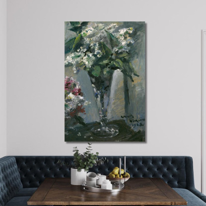 Lilas Dans Un Verre Calice Lovis Corinth lcr30 tableau impression sur toile