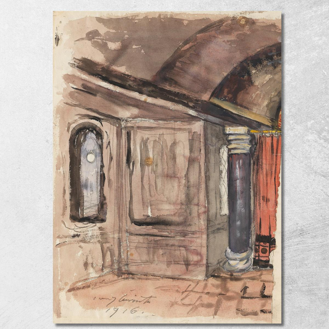 Intérieur Lovis Corinth lcr46 tableau impression sur toile Intérieur Lovis Corinth lcr46 tableau impression sur toile