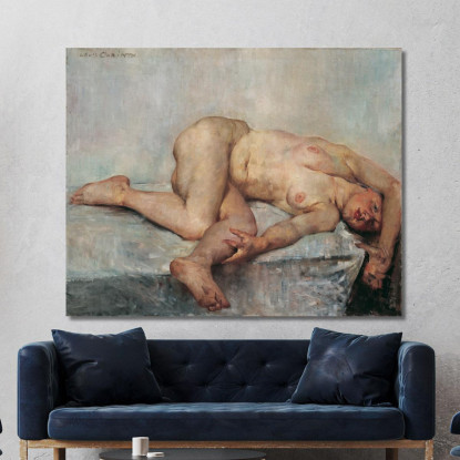 Nu Féminin Allongé Lovis Corinth lcr55 tableau impression sur toile