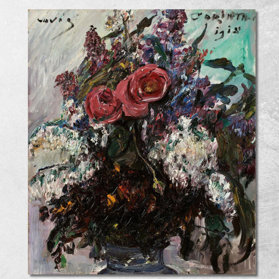 Roses Et Lilas Lovis Corinth lcr76 tableau impression sur toile