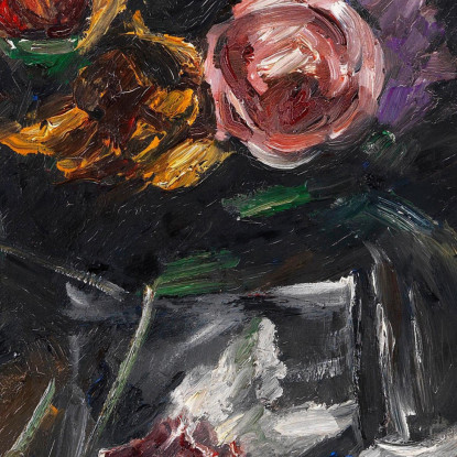 Roses Tulipes Et Lilas Lovis Corinth lcr77 tableau impression sur toile