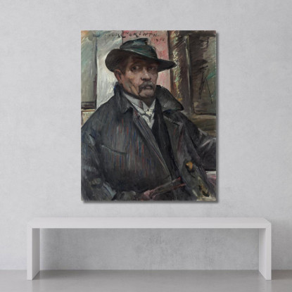 Autoportrait Avec Chapeau Et Manteau Lovis Corinth lcr86 tableau impression sur toile