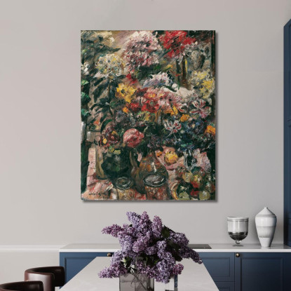 Nature Morte Avec Chrysanthèmes Et Amaryllis Lovis Corinth lcr91 tableau impression sur toile