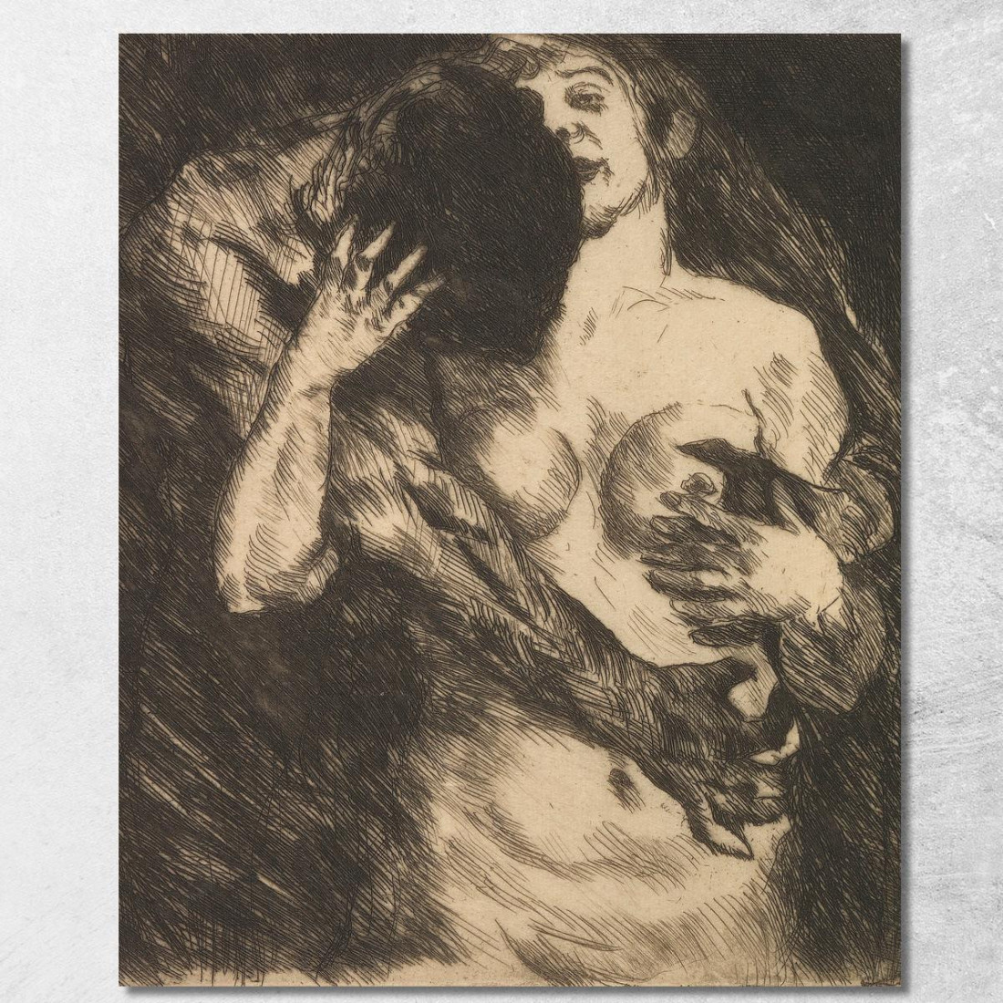 Étreinte Lovis Corinth lcr103 tableau impression sur toile Étreinte Lovis Corinth lcr103 tableau impression sur toile