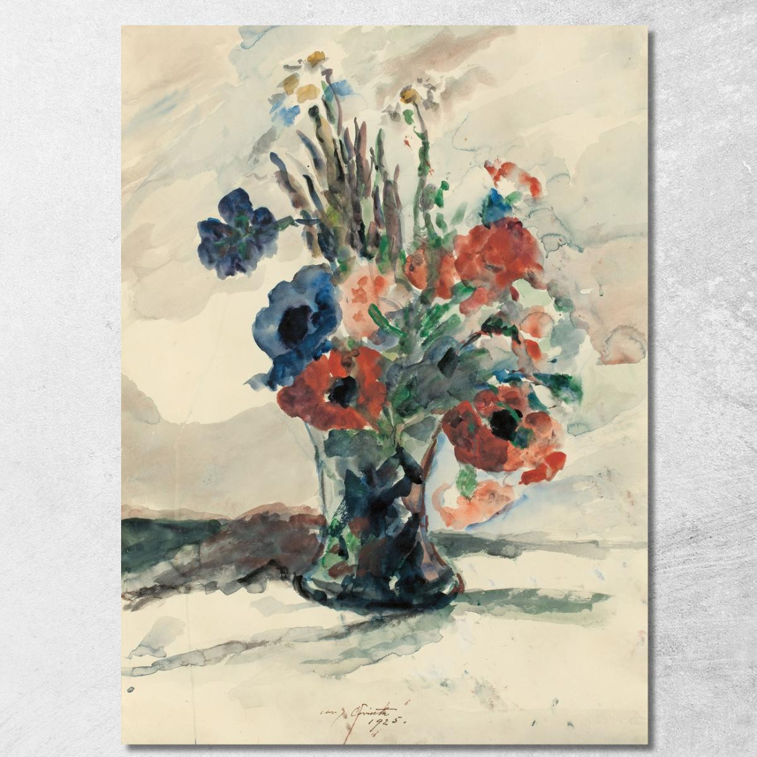 Vase Avec Fleurs Lovis Corinth lcr104 tableau impression sur toile