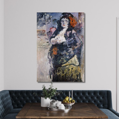 Carmencita Portrait De Charlotte Berend-Corinth En Costume Espagnol Lovis Corinth lcr111 tableau impression sur toile