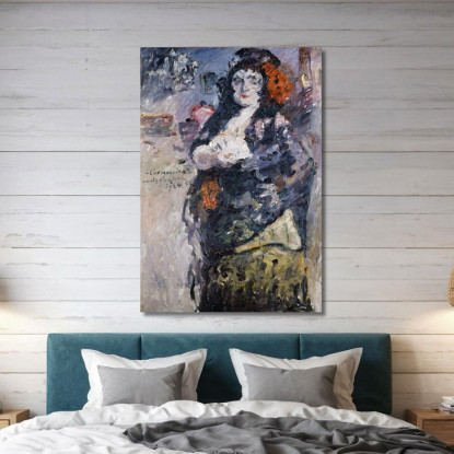 Carmencita Portrait De Charlotte Berend-Corinth En Costume Espagnol Lovis Corinth lcr111 tableau impression sur toile