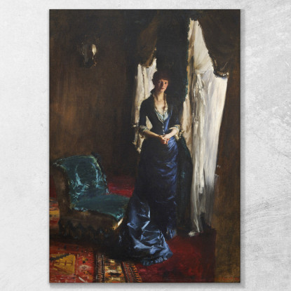 La Signora Paul Escudier John Singer Sargent jss145 quadro stampato su tela