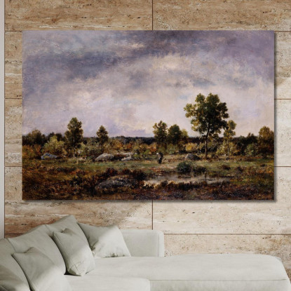 Radura Nella Foresta Narcisse-Virgile Diaz de La Peña nvd14 quadro stampato su tela