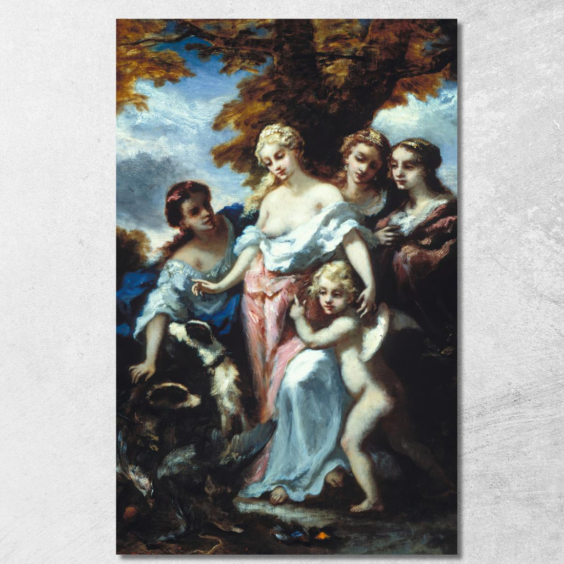 Diana Dopo La Caccia Narcisse-Virgile Diaz de La Peña nvd16 quadro stampato su tela Diana Dopo La Caccia Narcisse-Virgile Diaz de La Peña nvd16 quadro stampato su tela
