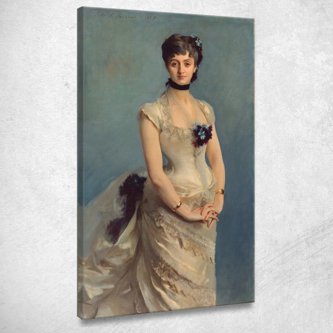 La Signora Paul Poirson John Singer Sargent jss146 quadro stampato su tela
