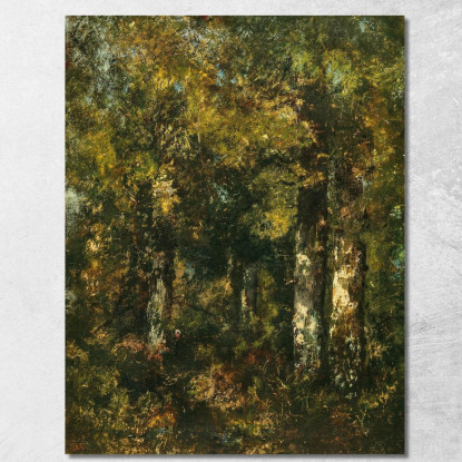 Nella Foresta Di Fontainebleau Narcisse-Virgile Diaz de La Peña nvd32 quadro stampato su tela