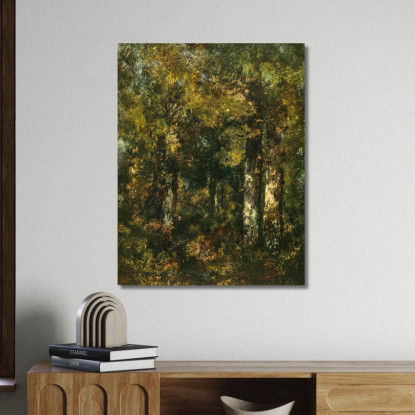 Nella Foresta Di Fontainebleau Narcisse-Virgile Diaz de La Peña nvd32 quadro stampato su tela