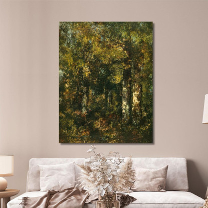 Nella Foresta Di Fontainebleau Narcisse-Virgile Diaz de La Peña nvd32 quadro stampato su tela