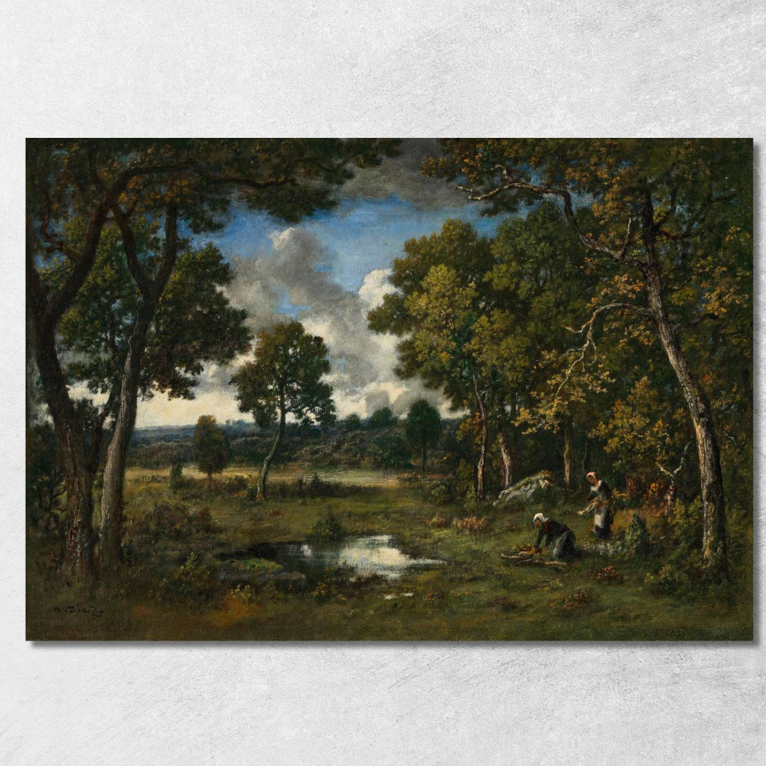 La Base Di Apremont Due Boscaiole Vicino A Due Stagni Narcisse-Virgile Diaz de La Peña nvd34 quadro stampato su tela La Base Di Apremont Due Boscaiole Vicino A Due Stagni Narcisse-Virgile Diaz de La Peña nvd34 quadro stampato su tela