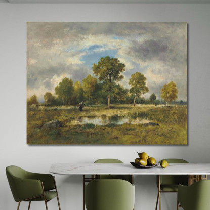 Lo Stagno Delle Vipere Narcisse-Virgile Diaz de La Peña nvd38 quadro stampato su tela