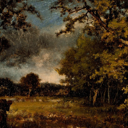 Paesaggio Narcisse-Virgile Diaz de La Peña nvd40 quadro stampato su tela